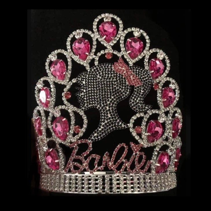 Individualizuotos karūnos cirkonio didžiosios tiaros merginų konkursas „Crystal Crowns“ plaukų aksesuarai