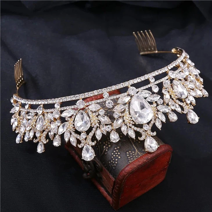 Wholesale Best Selling Bridal Crown Tiara Birthday Girl Princess Pageant Comb Crown Tiara
