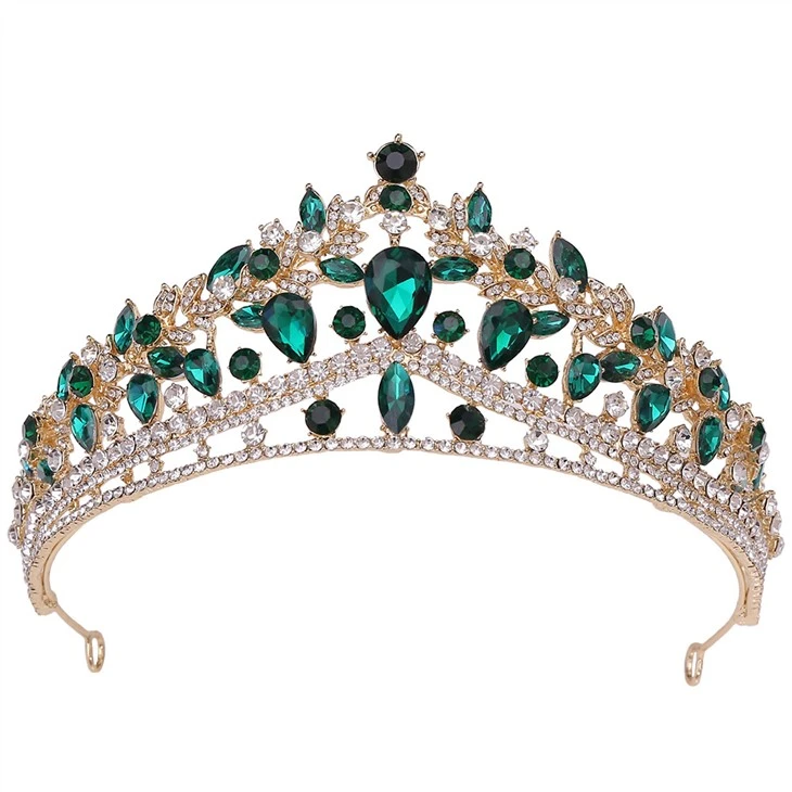 Didmeninė prekyba princesės tiaros mados nuotakos karūnos lydinys Kalnų krištolas nuotakos karūna Vestuvių plaukų papuošalai Karūnos tiara